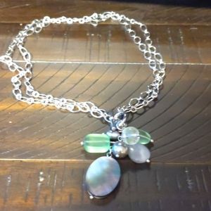 Silver Multistone Necklace